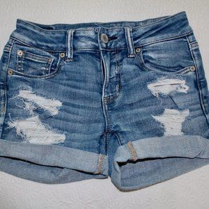 American Eagle Light Washed Jean Shorts